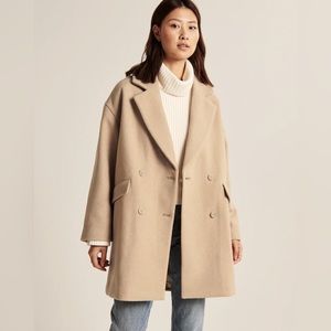 Abercrombie & Fitch Wool Blend Coat